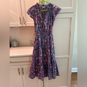Rails Amellia Floral Tiered Midi-Dress